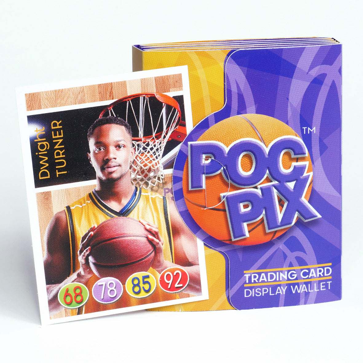 Double Sided Pocket Size NBA Basketball Card Binder for TCG collector to "Slot in" any sports cards or panini basketball cards, NBA basketball cards for quick Trading Card display.