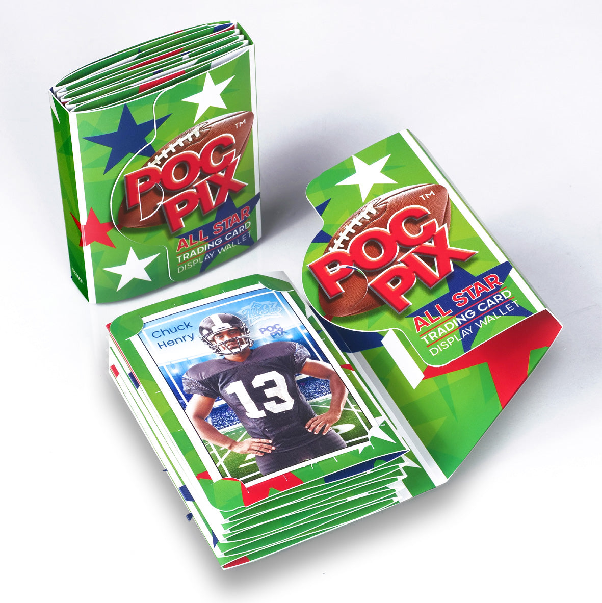 Double Sided Pocket Size TCG Collector NFL Trading Card Binder for American Football Card Collectors. Slot in Sports Cards to update your collection any time