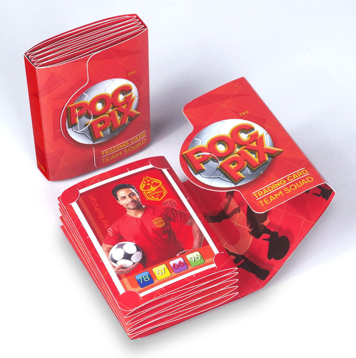 Red and Gold Club Coloured Album Wallet for Manchester United or AC Milan football trading card display