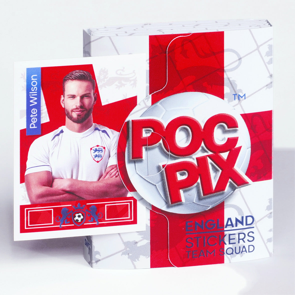 Pocket TCG Football Sticker Collection Book : England Team Squad