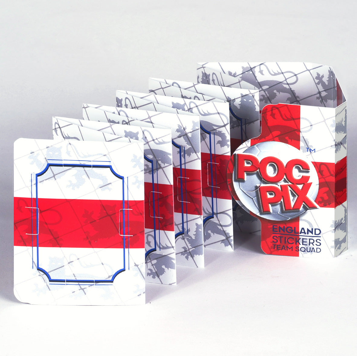 Pocket TCG Football Sticker Collection Book : England Team Squad