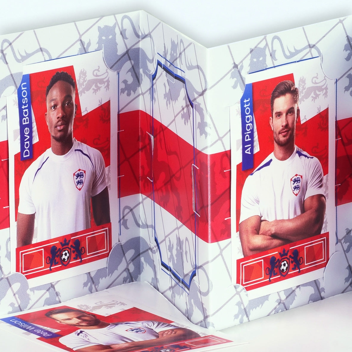 Pocket TCG Football Sticker Collection Book : England Team Squad