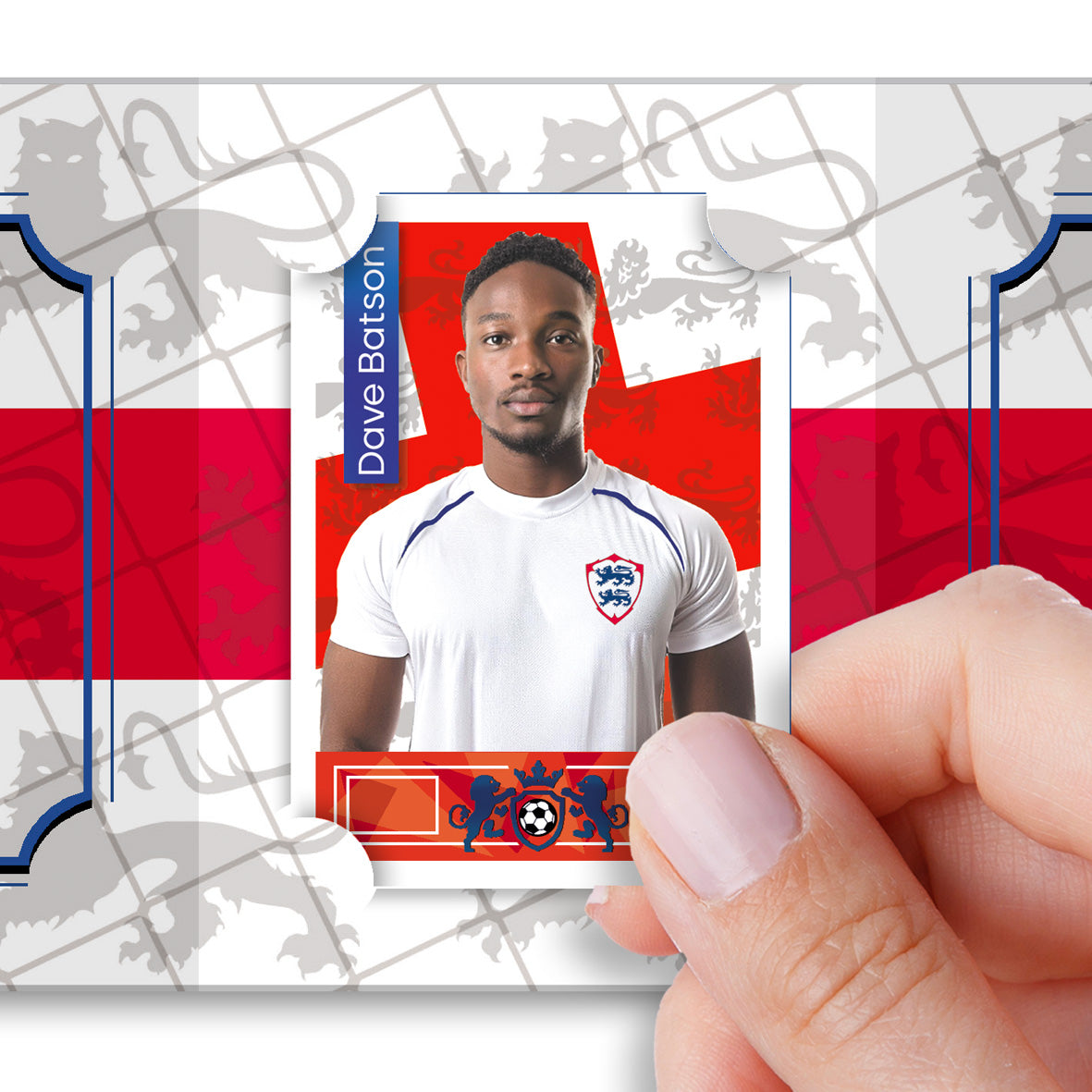 Pocket TCG Football Sticker Collection Book : England Team Squad