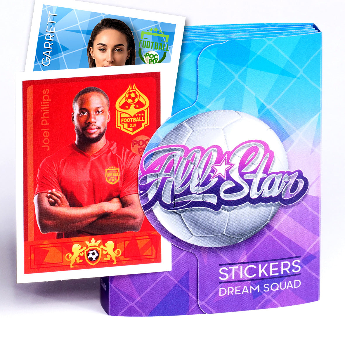 Pocket TCG Football Sticker Collection Book : All Stars
