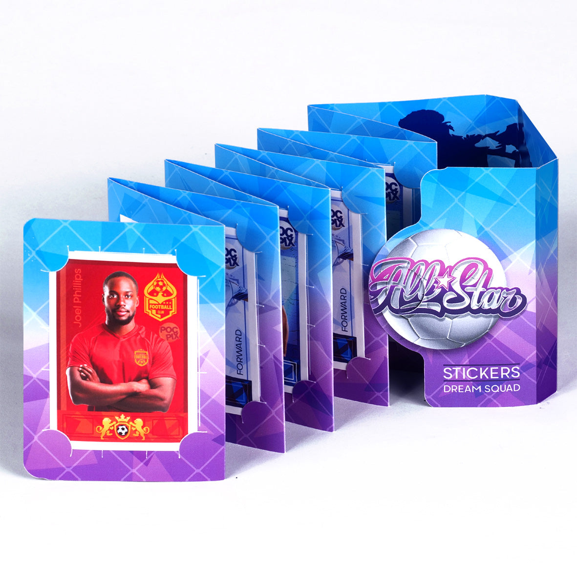 Pocket TCG Football Sticker Collection Book : All Stars