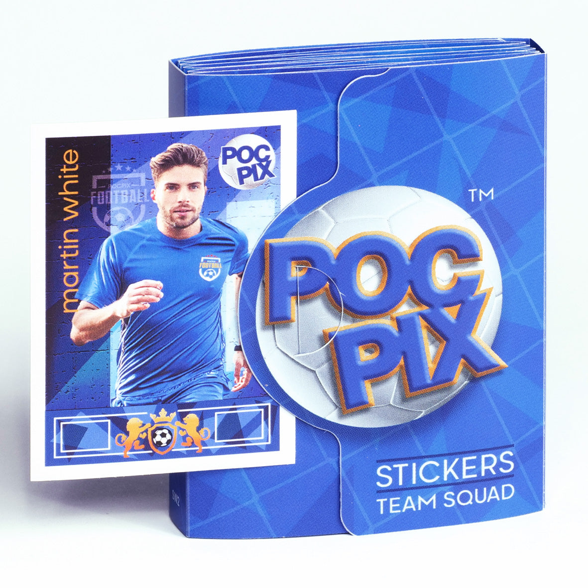Pocket TCG Football Sticker Collection Book : Royal Blue