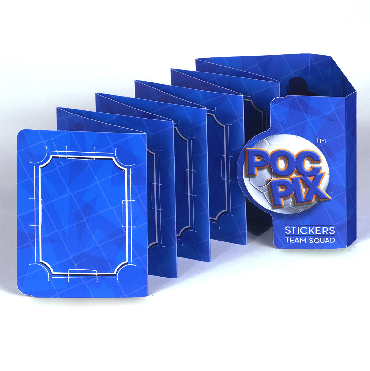 Pocket TCG Football Sticker Collection Book : Royal Blue