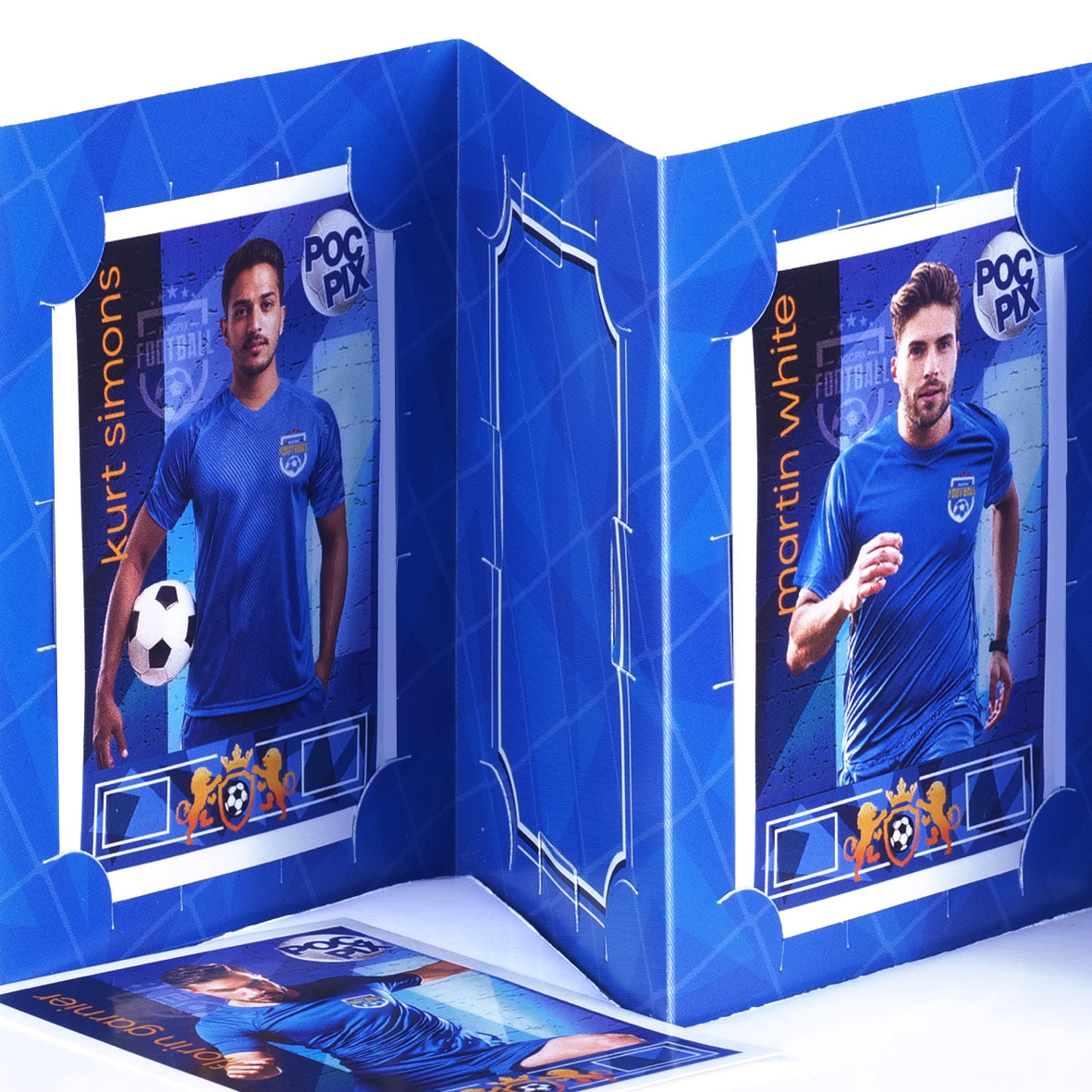 Pocket TCG Football Sticker Collection Book : Royal Blue