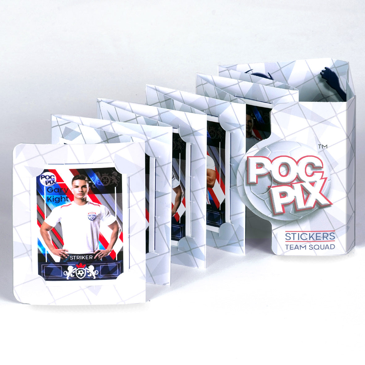 Pocket TCG Football Sticker Collection Book : Navy White