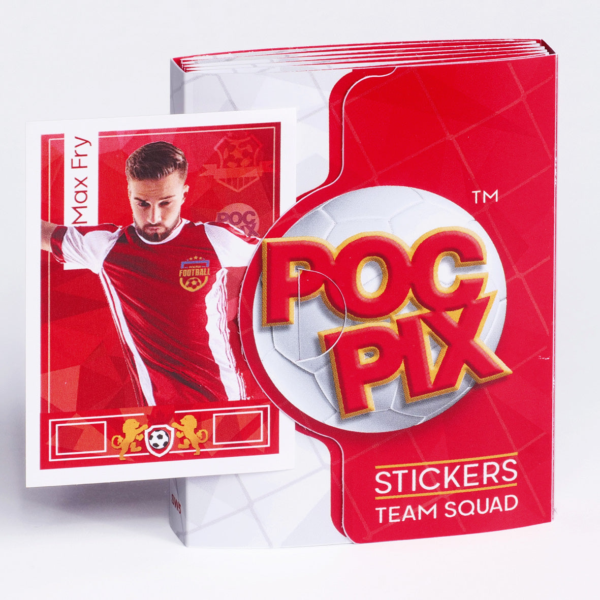 Pocket TCG Football Sticker Collection Book : Red & White