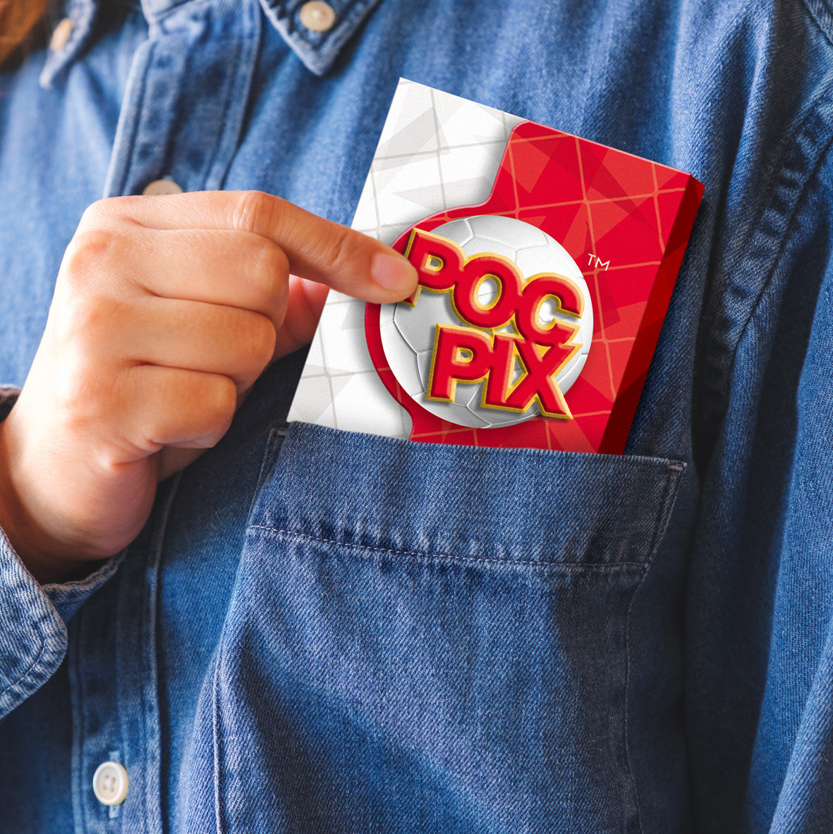 Pocket TCG Football Sticker Collection Book : Red & White
