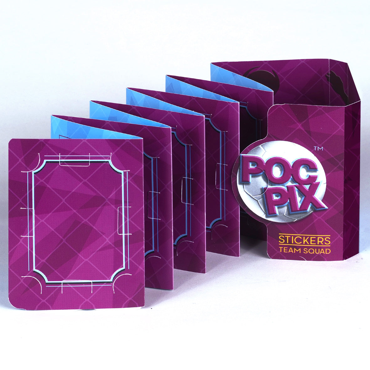 Pocket TCG Football Sticker Collection Book : Claret & Blue