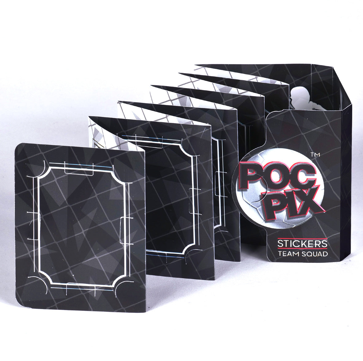 Pocket TCG Football Sticker Collection Book : Black White