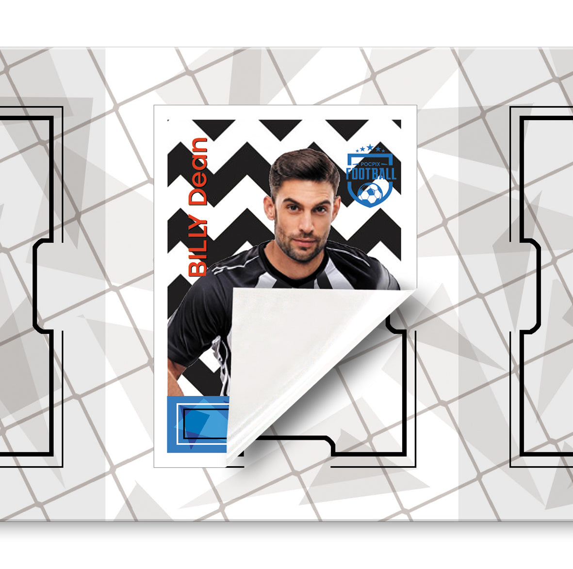 Pocket TCG Football Sticker Collection Book : Black White