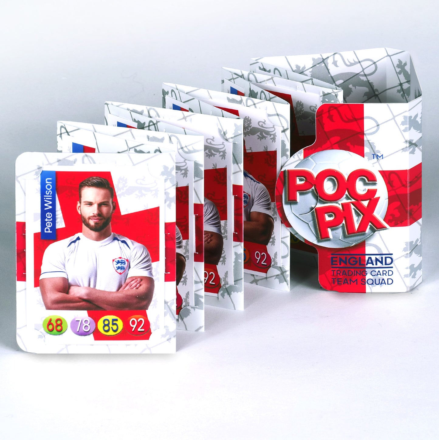 Pocket Trading Card Binder: Football Team Squad : England