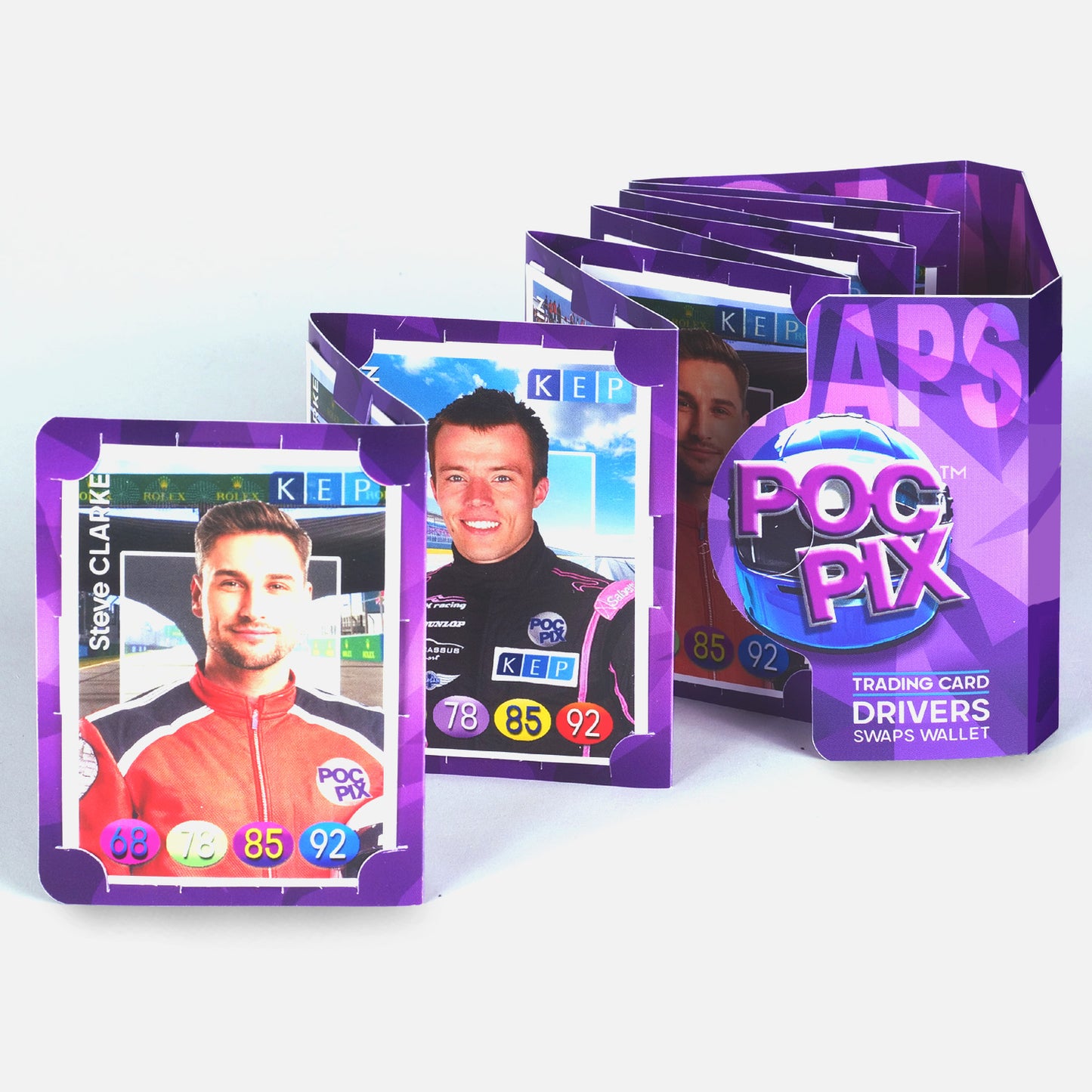 Pocket Trading Card Binder Display Album : Motorsports Swaps