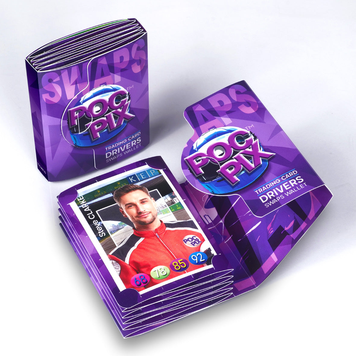 Pocket Trading Card Binder Display Album : Motorsports Swaps