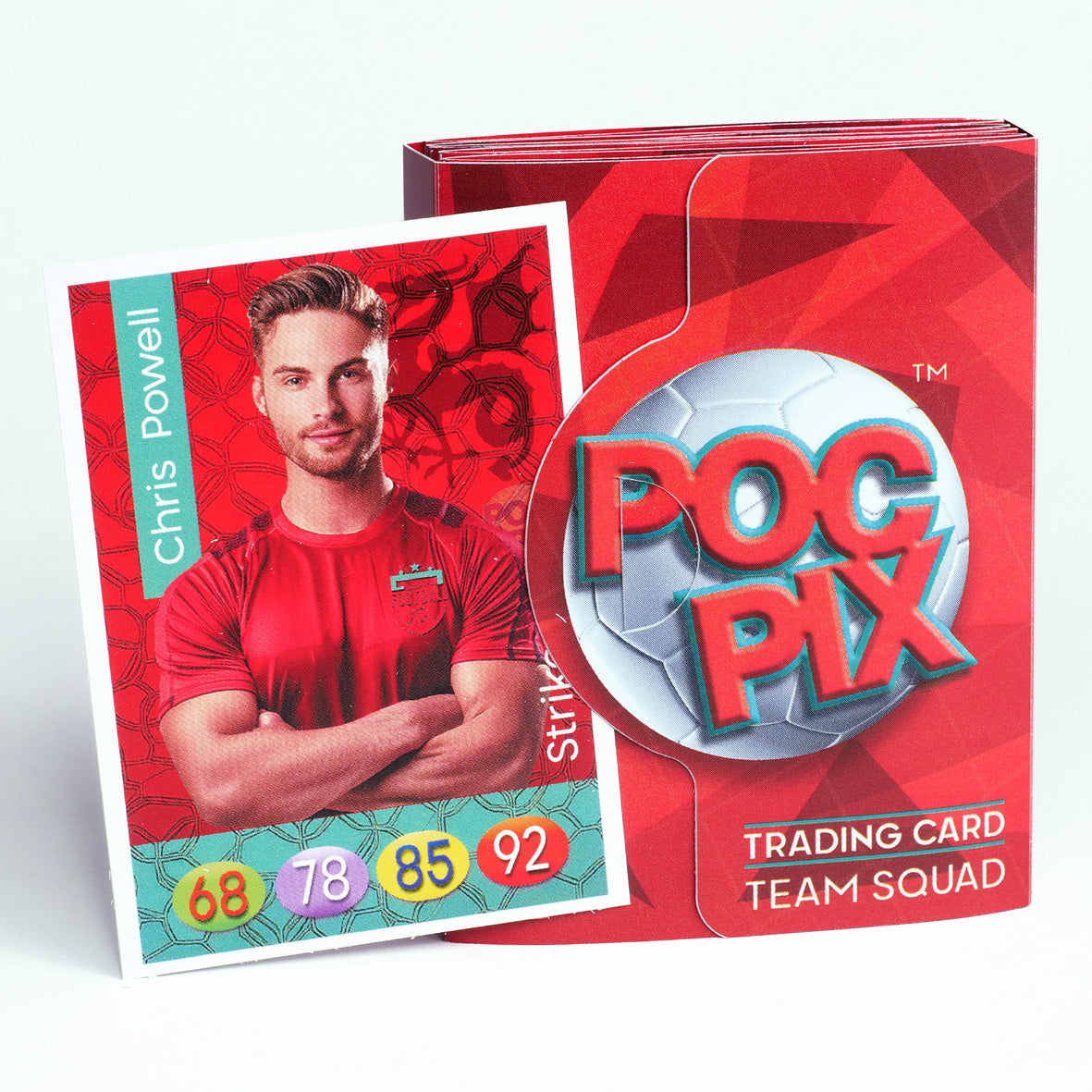 Pocket Trading Card Binder Display : Football Team : Red