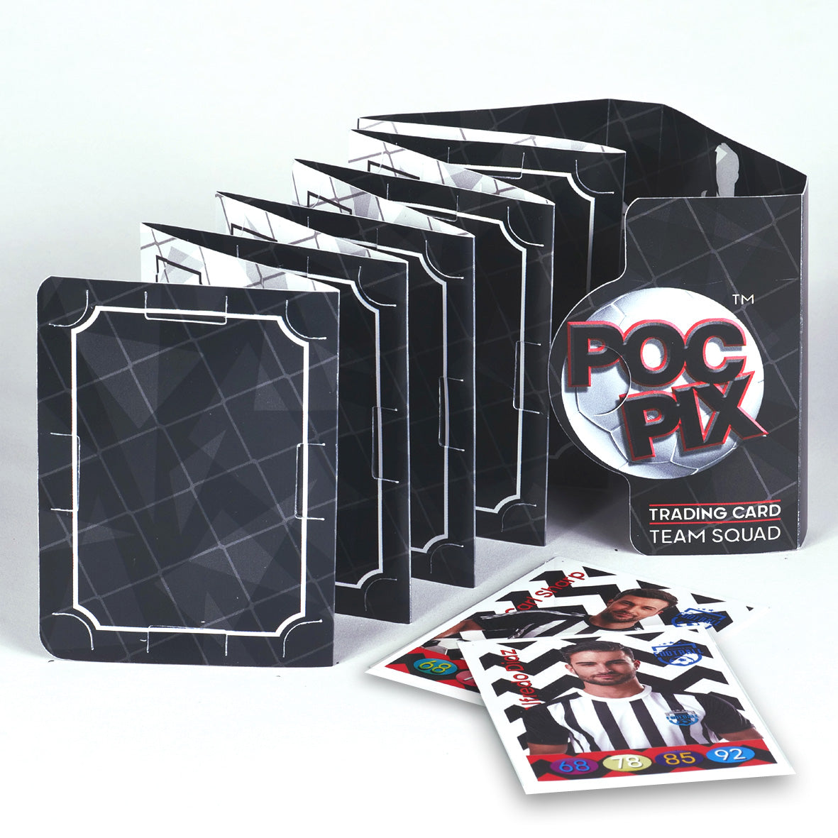 Pocket Trading Card Binder : Football : Black White