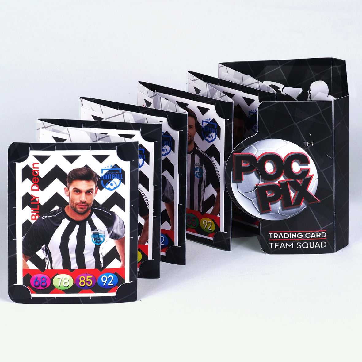 Pocket Trading Card Binder : Football : Black White