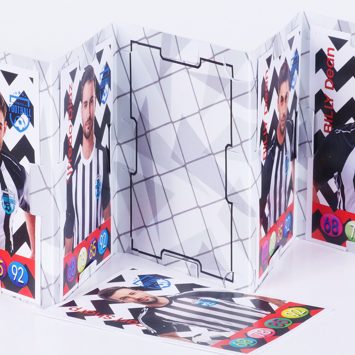 Pocket Trading Card Binder : Football : Black White