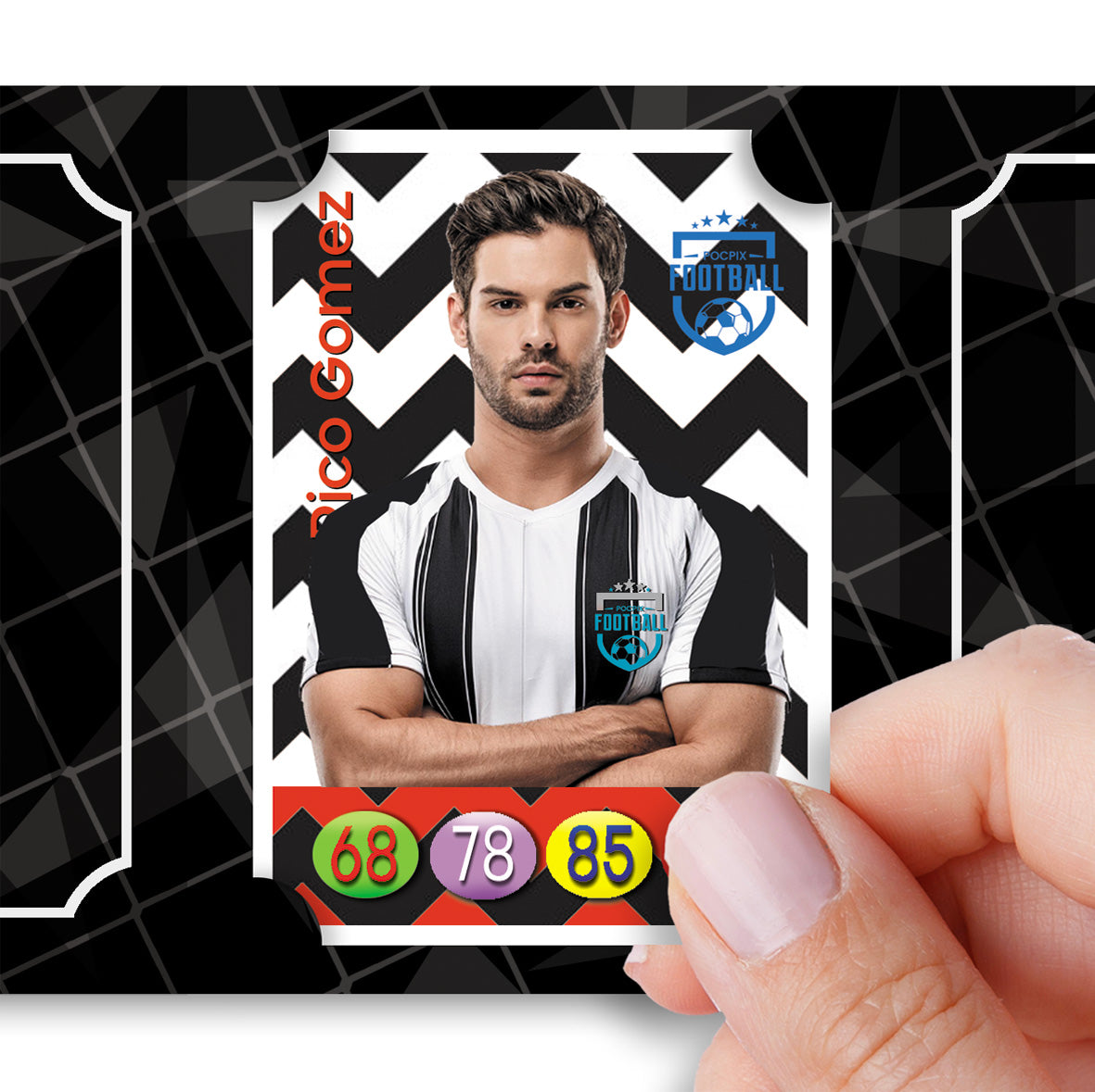 Pocket Trading Card Binder : Football : Black White
