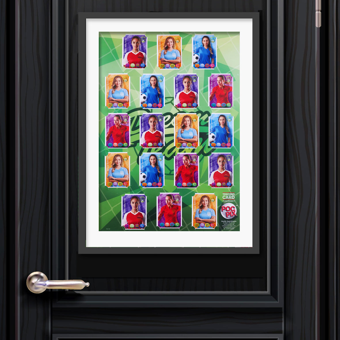 Trading Card Poster : Team Sheet : Teams or All-Stars : Green Dream Team