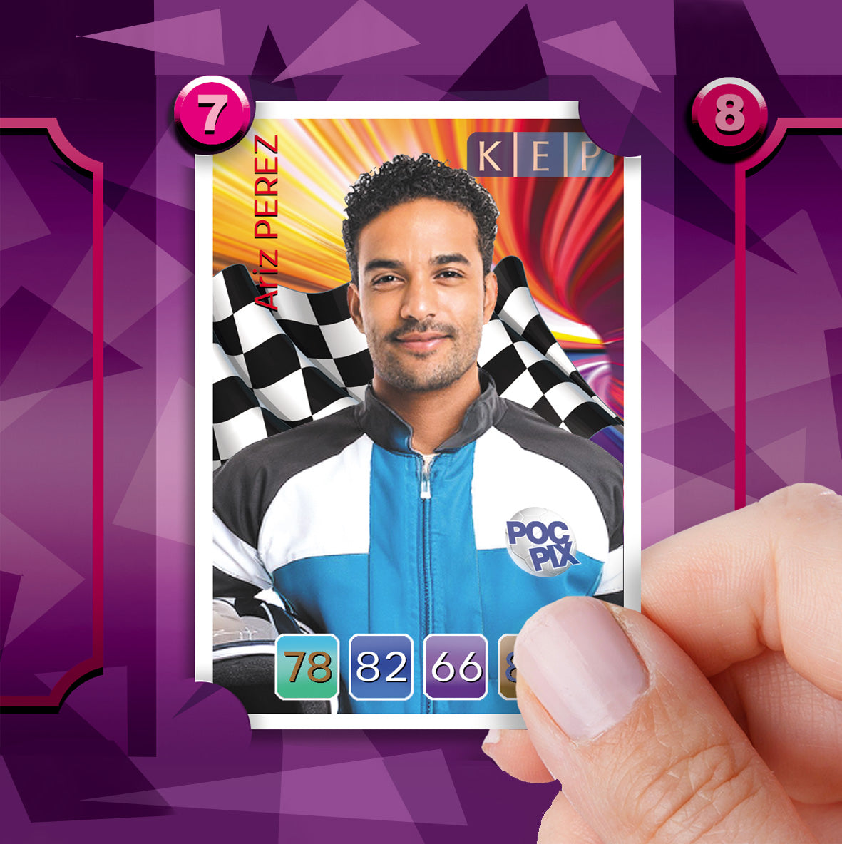Trading Card Poster : Grid Sheet : Driver Standings : Motorsport
