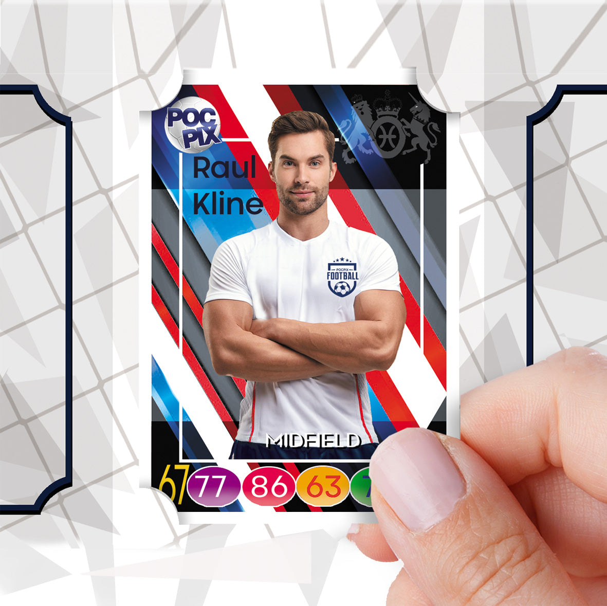Trading Card Poster : Team Sheet : Teams / All-Stars : Royal Blue & white