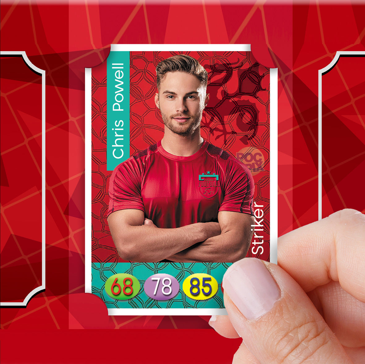 Trading Card Poster : Team Sheet : Teams or All-Stars : Red