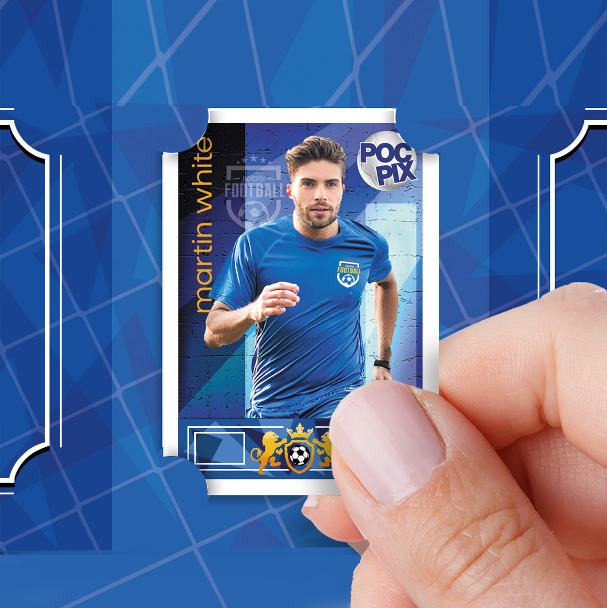 Sticker Poster : Team Sheet : Teams or All-Stars : Royal Blue