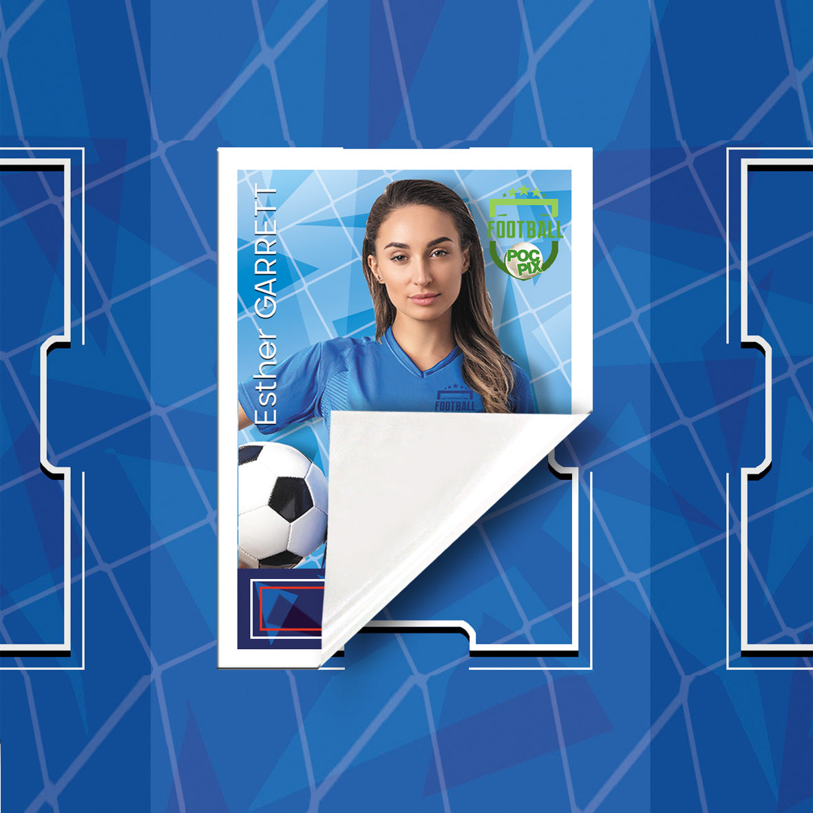 Sticker Poster : Team Sheet : Teams or All-Stars : Royal Blue