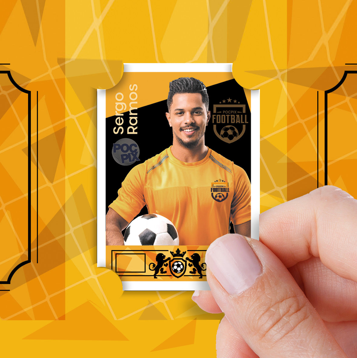 Sticker Poster : Team Sheet : Teams or All-Stars : Orange / Gold & Black