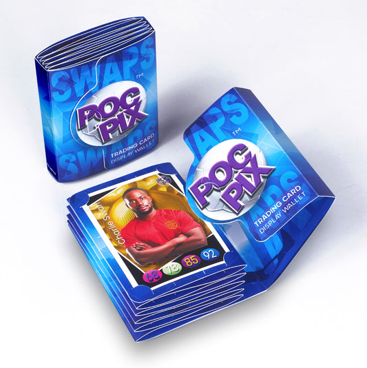 Pocket size Trading Card Display Album Wallet, to "Slot in" your sports card collection, allowing you to swap your football cards at any time. 