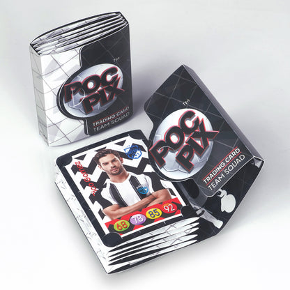 Pocket Size Black & White Football Card Album Wallet or trading card binder to level-up your trading card game or sports card collection on the go.