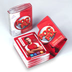 Best premium pocket size trading card storage wallet in red and white club colours for football collection cards or a TCG collector.
