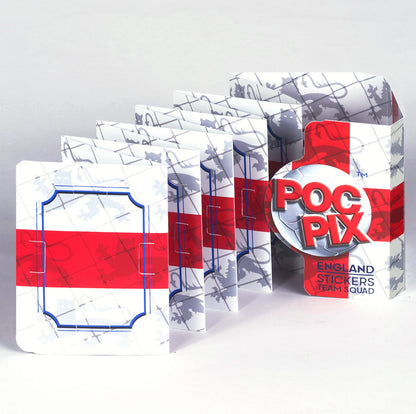 Pocket TCG Football Sticker Collection Book : England Team Squad