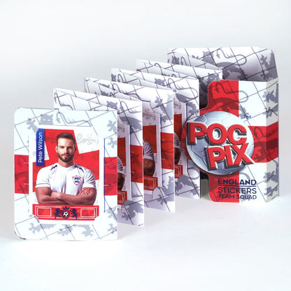 Pocket TCG Football Sticker Collection Book : England Team Squad
