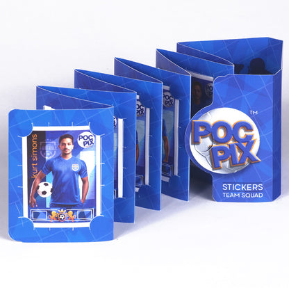 Pocket TCG Football Sticker Collection Book : Royal Blue