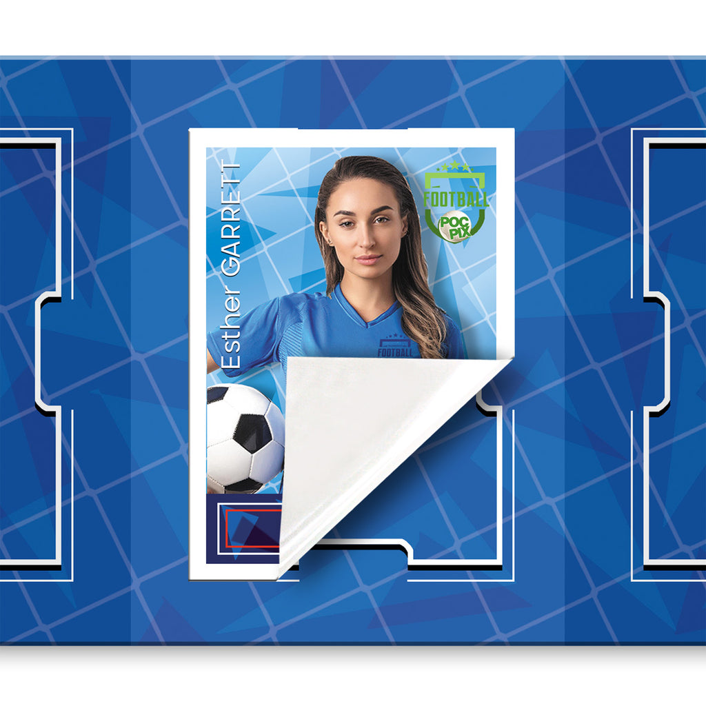Pocket TCG Football Sticker Binder Wallet : Royal Blue