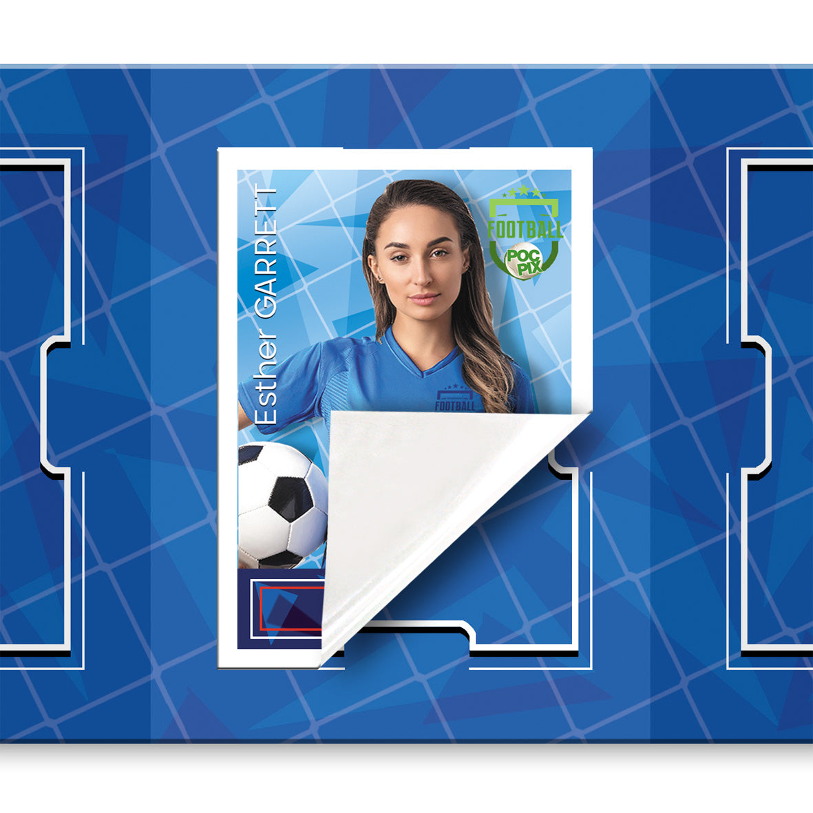 Pocket TCG Football Sticker Collection Book : Royal Blue
