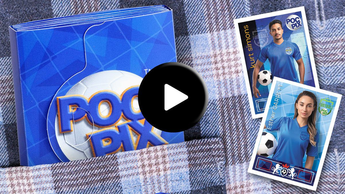 Sticker Poc Pocket TCG Football Sticker Collection Book : Royal Blue – Poc Pix