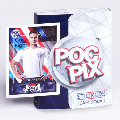Pocket TCG Football Sticker Collection Book : Navy White