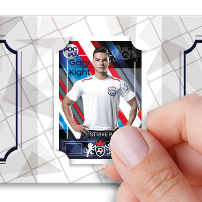 Pocket TCG Football Sticker Collection Book : Navy White