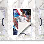 Pocket TCG Football Sticker Collection Book : Navy White