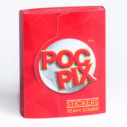 Pocket TCG Football Sticker Collection Book : Red Gold