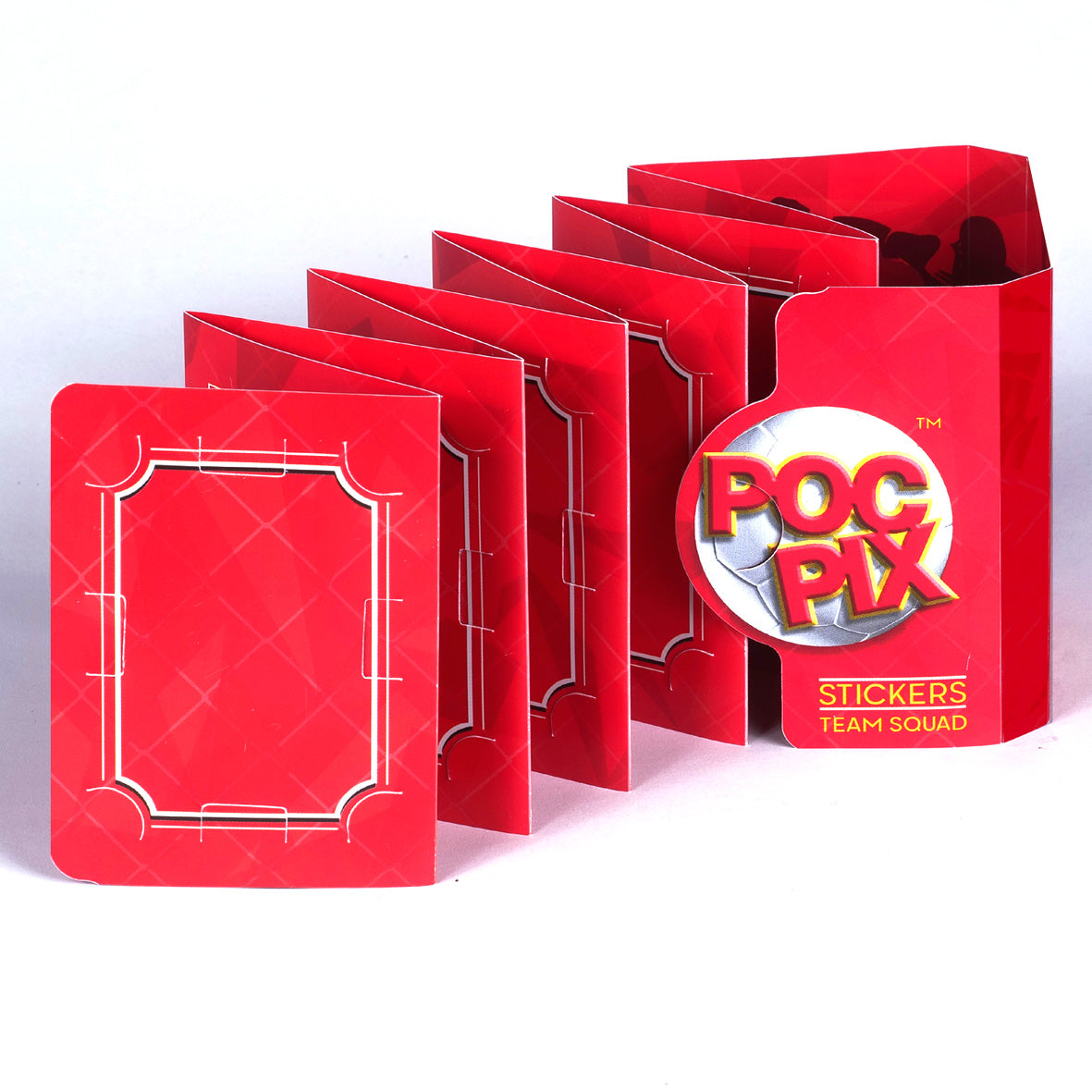 Pocket TCG Football Sticker Collection Book : Red Gold