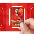 Pocket TCG Football Sticker Collection Book : Red Gold