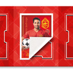 Pocket TCG Football Sticker Collection Book : Red Gold