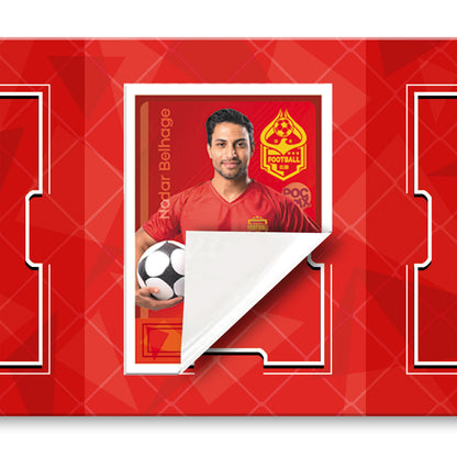 Pocket TCG Football Sticker Collection Book : Red Gold